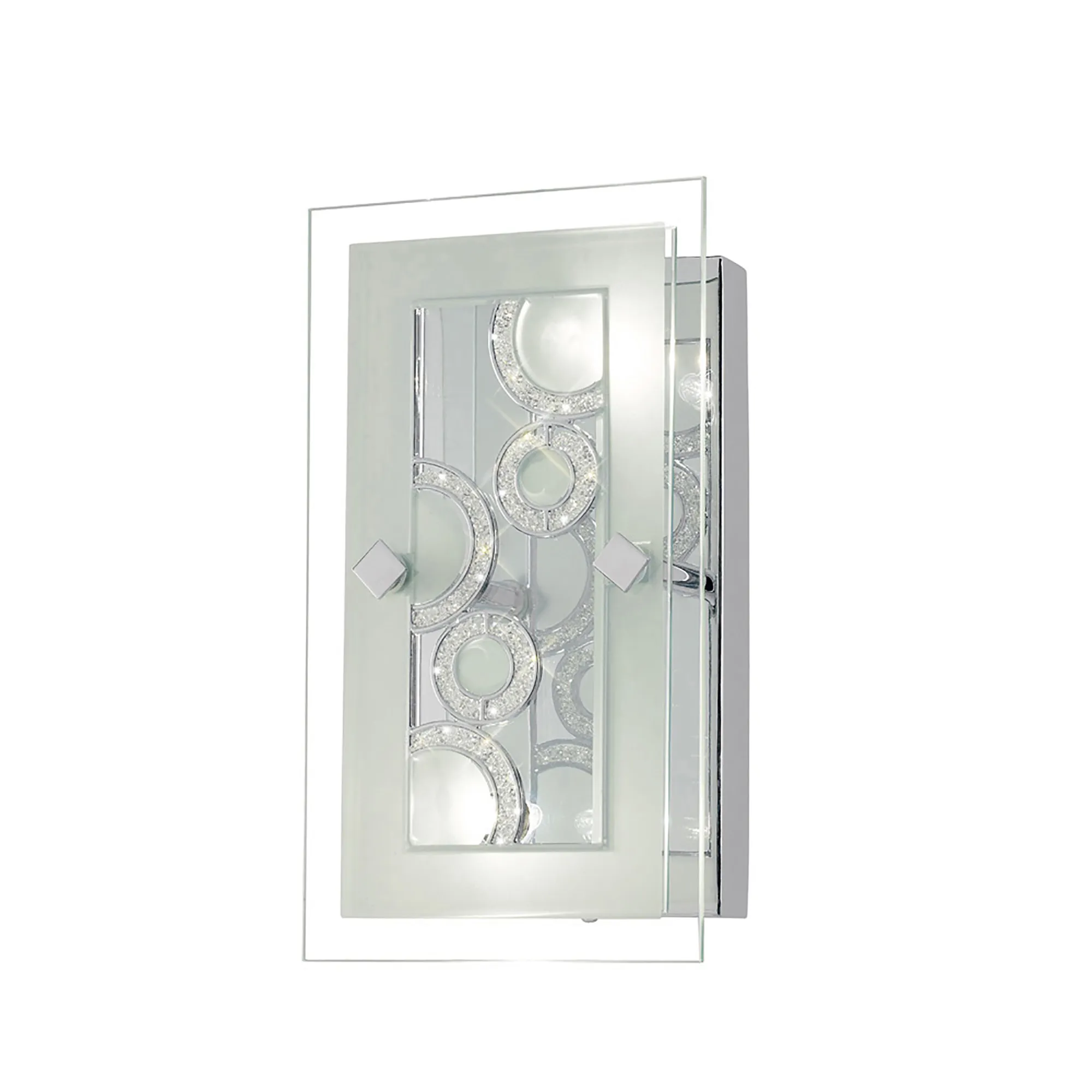 Destello Crystal Wall Lights Diyas Flush Crystal Wall Lights